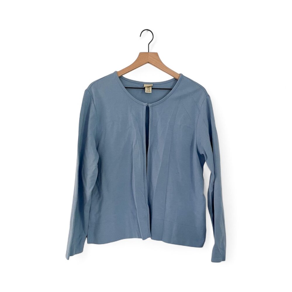L.L. Bean Blue Cardigan With Clasp